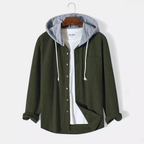 Mason Corduroy Hooded Shirt — Hopeforwho (view 8)