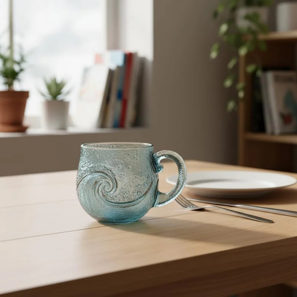 Tidal Glass Mug — Hopeforwho (view 5)