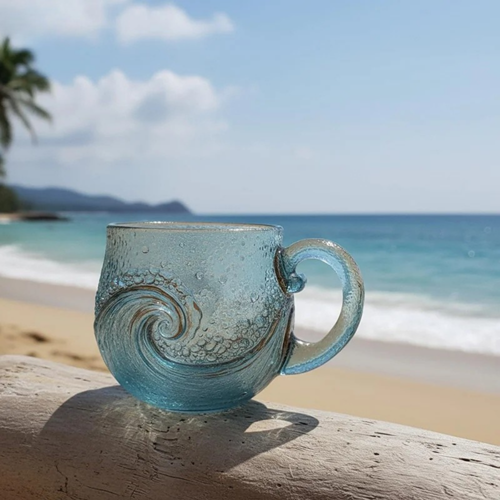 Tidal Glass Mug — Hopeforwho (view 3)