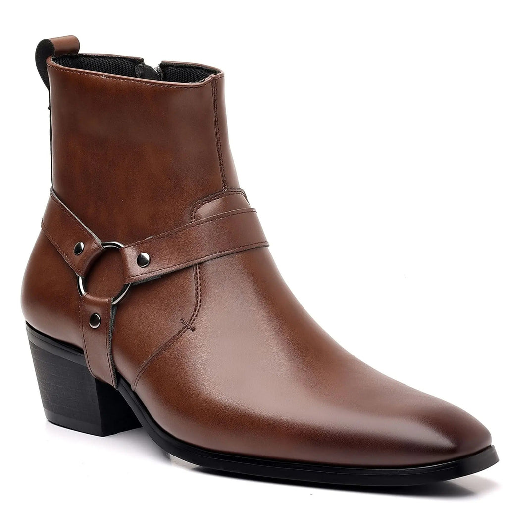 Savonti Men's Leather Harness Boots — Hopeforwho (view 5)